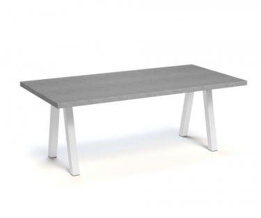 eettafel betonlook lichtgrijs HPL